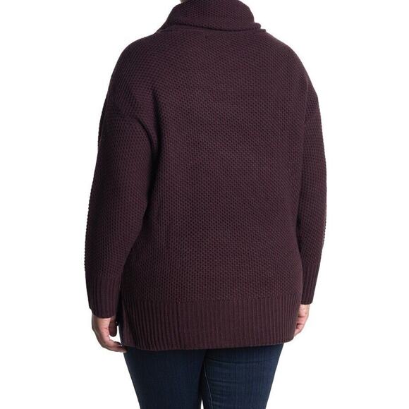 SANCTUARY NEW‎ $128 Long Sleeve Cowl Neck Tunic Sweater in Amethyst Small - Picture 2 of 3